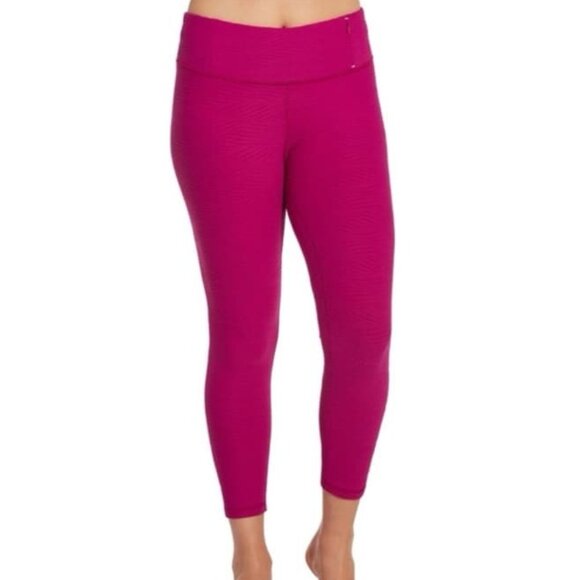 CALIA by Carrie Underwood Pants - Calia by Carrie Underwood Essential Jacquard 7/8 Leggings Pink – S